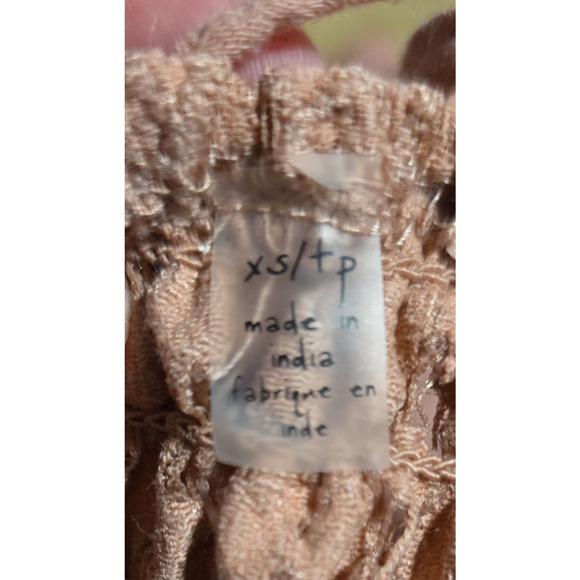 Free People Dress XS Intimately Adella Babydoll Mini Smocked Boho Fairy Lace - Picture 8 of 10